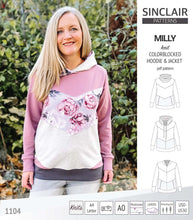 Load image into Gallery viewer, Milly colorblocked hoodie and zip up jacket (PDF)
