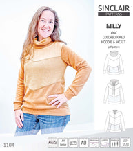 Load image into Gallery viewer, Milly colorblocked hoodie and zip up jacket (PDF)
