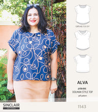 Load image into Gallery viewer, Alva woven dolman style top (PDF)
