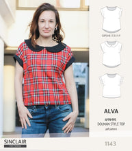 Load image into Gallery viewer, Alva woven dolman style top (PDF)
