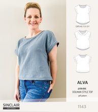 Load image into Gallery viewer, Alva woven dolman style top (PDF)

