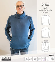Load image into Gallery viewer, Crew pullover for men (PDF)
