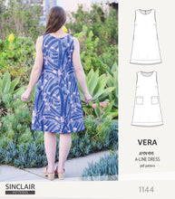 Load image into Gallery viewer, Vera A-line woven dress with pockets (PDF)
