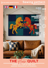 Load image into Gallery viewer, Pferd Quilt Schnittmuster
