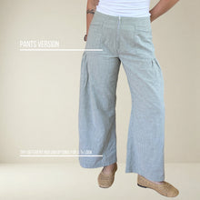 Load image into Gallery viewer, PT002 - Pantalon jambe larges à poches froncées
