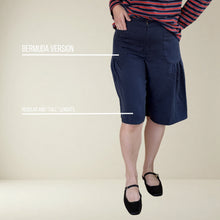 Load image into Gallery viewer, PT002 - Pantalon jambe larges à poches froncées
