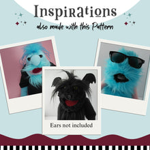 Load image into Gallery viewer, Puppet Pattern for Hand and Rod Style Fleece Muppet Style Puppets
