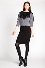 Load image into Gallery viewer, Knee-length knit skirt sewing pattern
