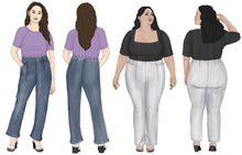 Load image into Gallery viewer, Style Falcon Diamond Hem Trousers Sewing Pattern
