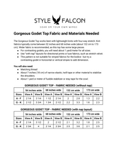Load image into Gallery viewer, Style Falcon Gorgeous Godet Top Sewing Pattern
