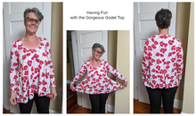 Load image into Gallery viewer, Style Falcon Gorgeous Godet Top Sewing Pattern
