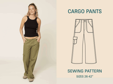 Load image into Gallery viewer, Cargo pants sewing pattern
