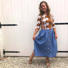 Load image into Gallery viewer, Front Button Skirt Pattern Wardrobe By Me
