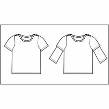 Load image into Gallery viewer, Wave Double Sleeve T-Shirt Pattern
