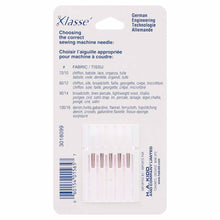 Load image into Gallery viewer, KLASSÉ sewing machine needles- Stretch - Assorted Sizes 3-75/11, 2-90/14
